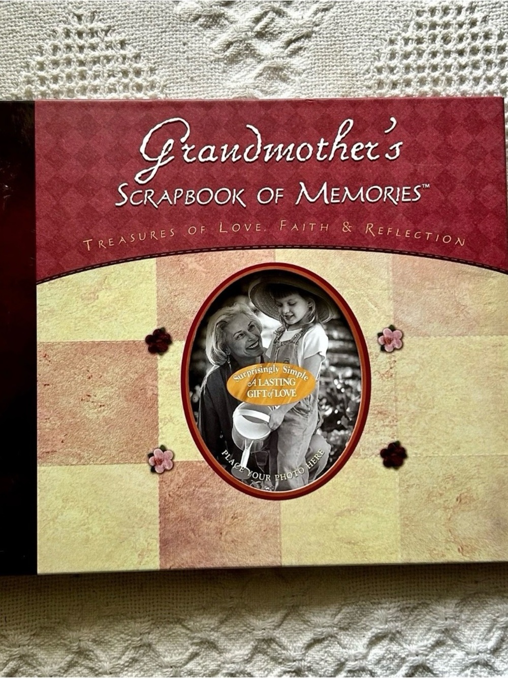 New Grandmother's Scrapbook of Memories Guided Journal Keepsake Book